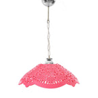 Fuşya Akrilik Avize Soft Pembe Modern Aydınlatma 35x35x12 cm