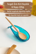 Akrilik Aquamarin Tezgah Üstü Kirli Kaşıklık & Kepçe Altlığı