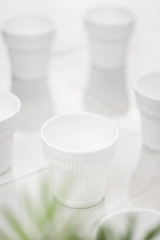 Akrilik Beyaz Tekli Kısa Bardak & Su Meşrubat Kahve Yanı Bardağı 300 ml ( Cam Değildir )
