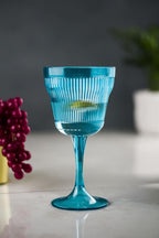Akrilik Aquamarin Tekli Kadeh & Su Meşrubat Kahve Yanı Bardağı 300 ml ( Cam Değildir )