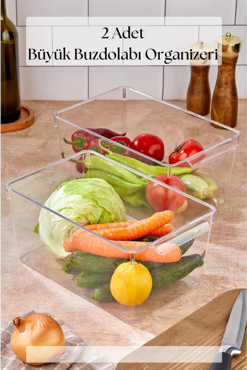 2 Li Buzdolabı Organizeri & Buzdolabı Düzenleyici 6 lt