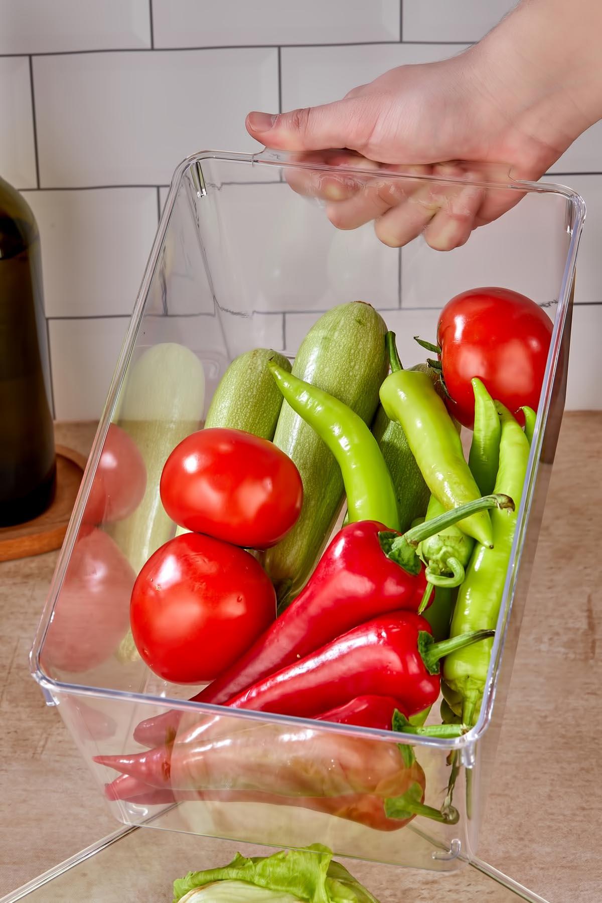 2 Li Buzdolabı Organizeri & Buzdolabı Düzenleyici 6 lt