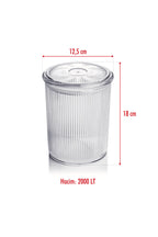 9'lu Barok Yuvarlak Büyük Kavanoz Seti & Saklama Kabı & Erzak Kabı (9*2000 ML)