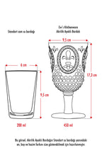 Akrilik Füme 6'lı Kadeh & Su Meşrubat Kahve Yanı Bardağı 450 ml ( Cam Değildir )