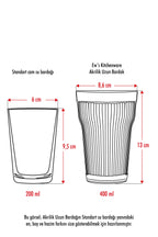 Akrilik Mürdüm Tekli Uzun Bardak & Su Meşrubat Bardağı 400 ml ( Cam Değildir )