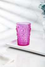 Akrilik Pembe Tekli Kısa Bardak & Su Meşrubat Kahve Yanı Bardağı 400 ml ( Cam Değildir )