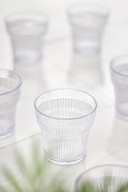 Akrilik Şeffaf 6'lı Kısa Bardak & Su Meşrubat Kahve Yanı Bardağı 300 ml ( Cam Değildir )