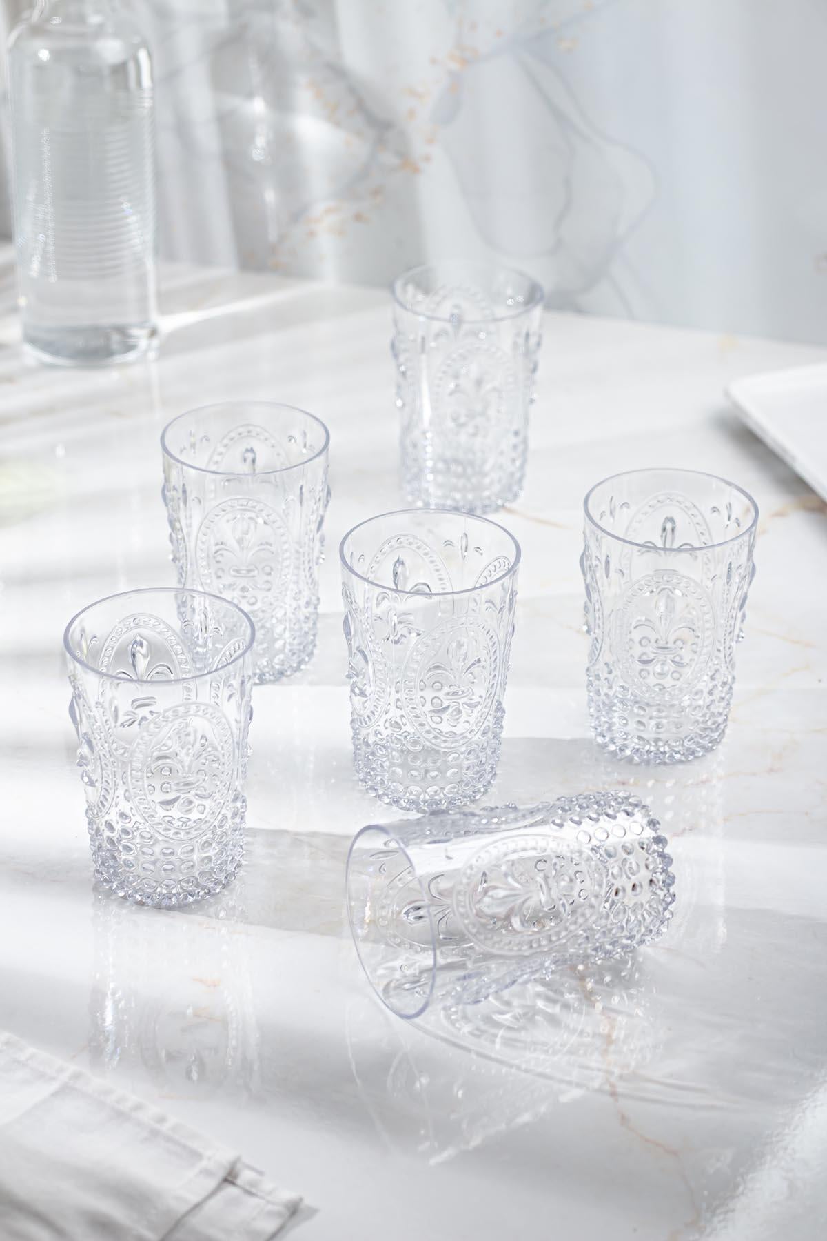 Akrilik Şeffaf Tekli Kısa Bardak & Su Meşrubat Kahve Yanı Bardağı 400 ml ( Cam Değildir )