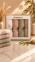 Altınbaşak Bambu 4´lü 50x90 El Havlusu Helena