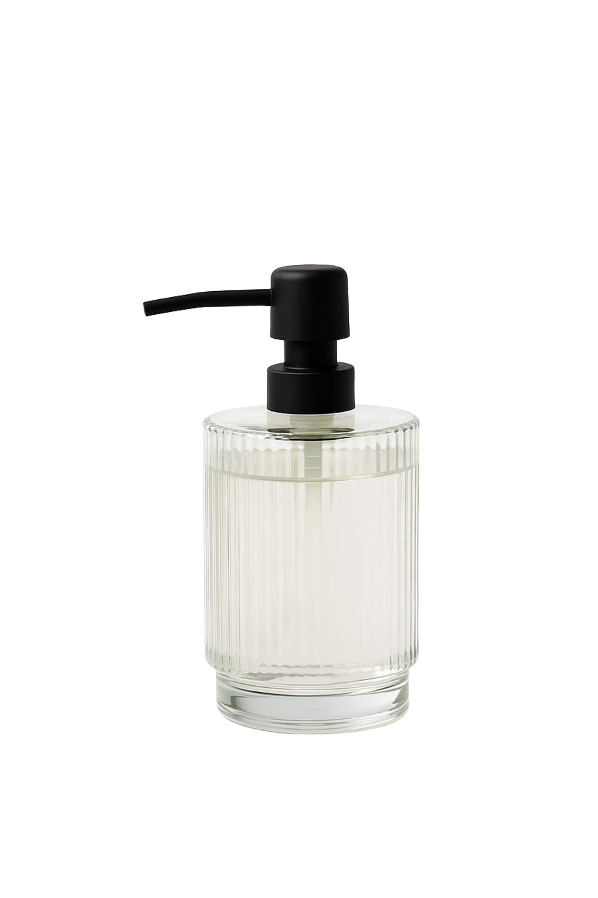 Cam Şeffaf Sıvı Sabunluk 200 ml Banyo Lavabo