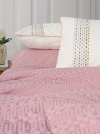Cotton Box Aura Çift Kişilik Pike Takımı Pebble Pembe
