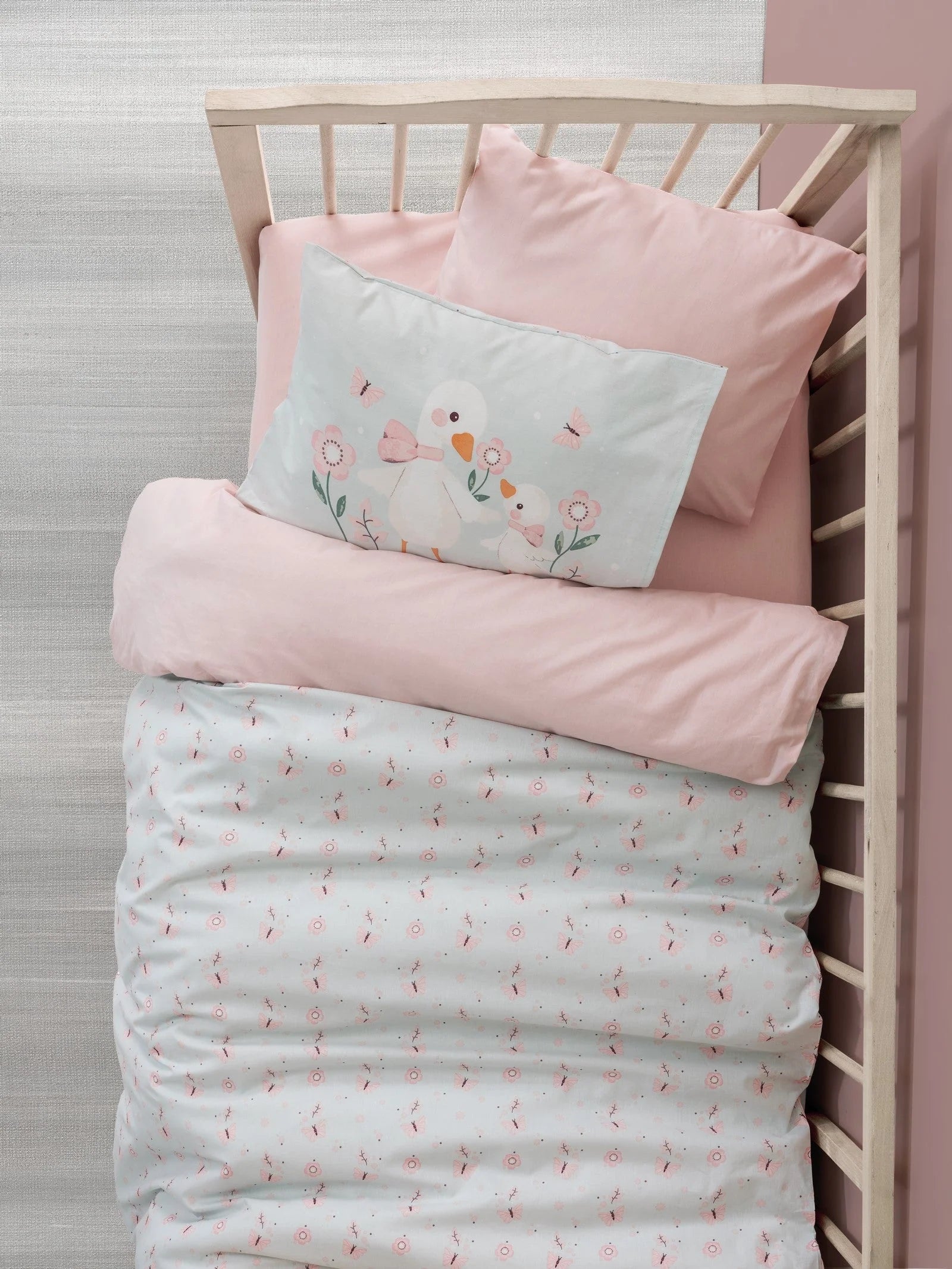 Cotton Box Bebek Nevresim Takımı Mamiduck Pembe