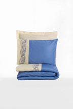 Cotton Box Brode Nakışlı Çift Kişilik Saten Nevresim Takımı Amaya Bej