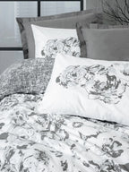 Cotton Box Dual Çift Kişilik Nevresim Takımı Florva Antrasit
