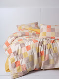 Cotton Box Flanel Nevresim Takımı Çift Kişilik Palm Hardal