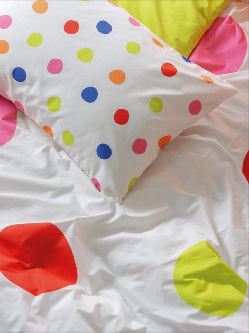 Cotton Box Modeline Tek Kişilik Nevresim Takımı Dotsy Turuncu