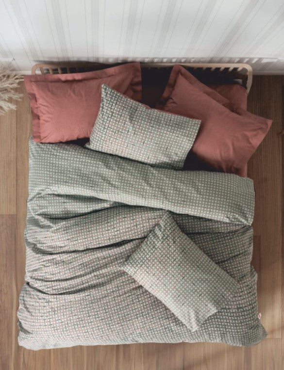 Cotton Box Tek Kişilik Petite Nevresim Takımı Mote Kiremit