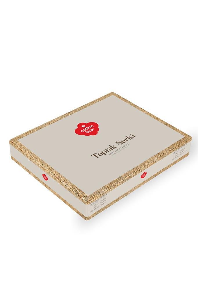 Cotton Box Toprak Çift Kişilik Nevresim Takımı Taron Vizon