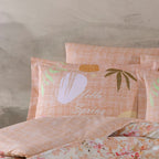 Hobby Çift Kişilik Poplin Nevresim Lily Somon
