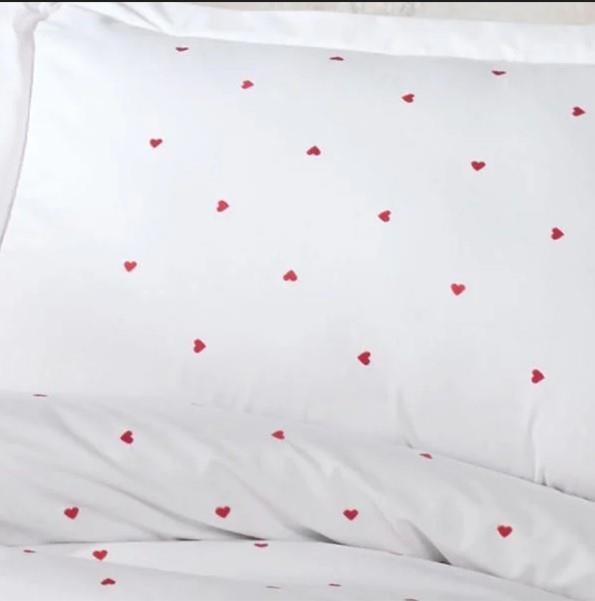 Hobby Çift Kişilik Poplin Premium Nakışlı Nevresim Lubow Beyaz 8698499179899