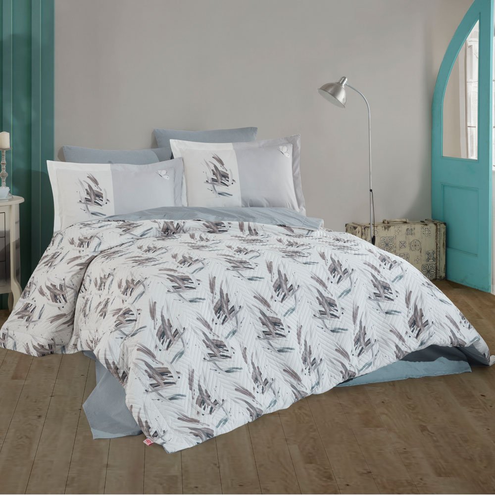 Hobby Tek Kişilik Poplin Nevresim Takımı Estate Taş