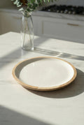 Mango Agacı Servis Tabağı & Sunum Tabağı 25 Cm Krem