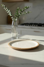 Mango Agacı Servis Tabağı & Sunum Tabağı 25 Cm Krem
