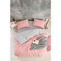 Luvu Home Düz Renk Tek Kişilik Nevresim Takımı Pudra