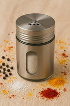 Metal Tuzluk Biberlik Baharatlık 200 ml Gri