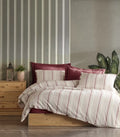 Şaheser Home Collection İplik Boyalı Nevresim Takımı Avva Bordo