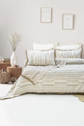 Şaheser Home Collection Yatak Örtüsü Çift Kişilik Müslin Lia Bej