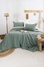 Şaheser Home Collection Yatak Örtüsü Çift Kişilik Julia Yeşil