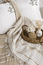 Şaheser Home Collection Yatak Örtüsü Seti Sera Bej