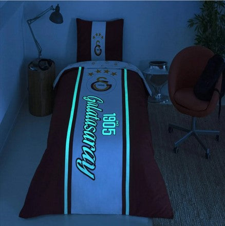 Taç Lisanslı Tek Kişilik Nevresim Takımı Galatasaray 1905 Glow